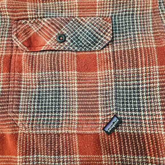 SOLD DP NOT BUY. Organic Cotton Flannel Plaid Shirt Large Red - Picture 3 of 10
